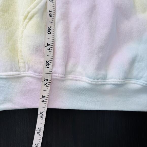 Dua Lipa Hoodie Women Small Tie Dye Dont Start Now Merch Pastel Pullover Sweater - Picture 8 of 9